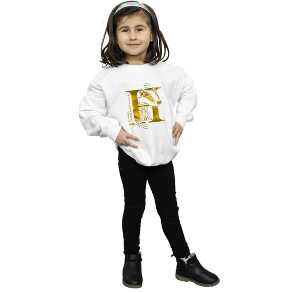 Harry Potter Girls Hufflepuff Badger Sweatshirt