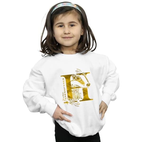 Harry Potter Girls Hufflepuff Badger Sweatshirt
