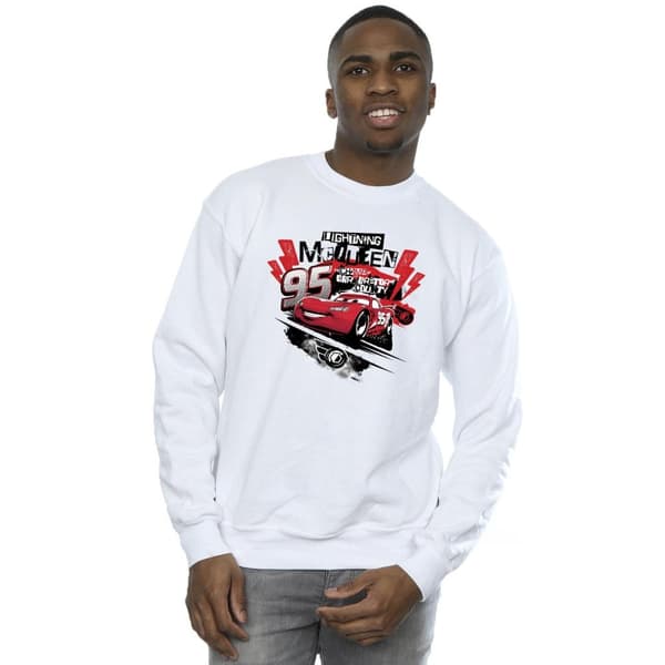 Disney Mens Cars Lightning McQueen Collage Sweatshirt