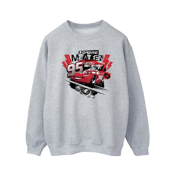 Disney Mens Cars Lightning McQueen Collage Sweatshirt
