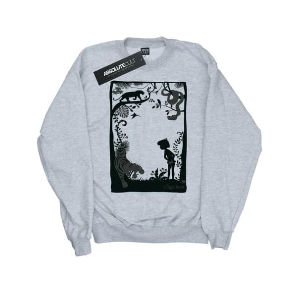 Disney Girls Djungelboken Silhuett Poster Sweatshirt