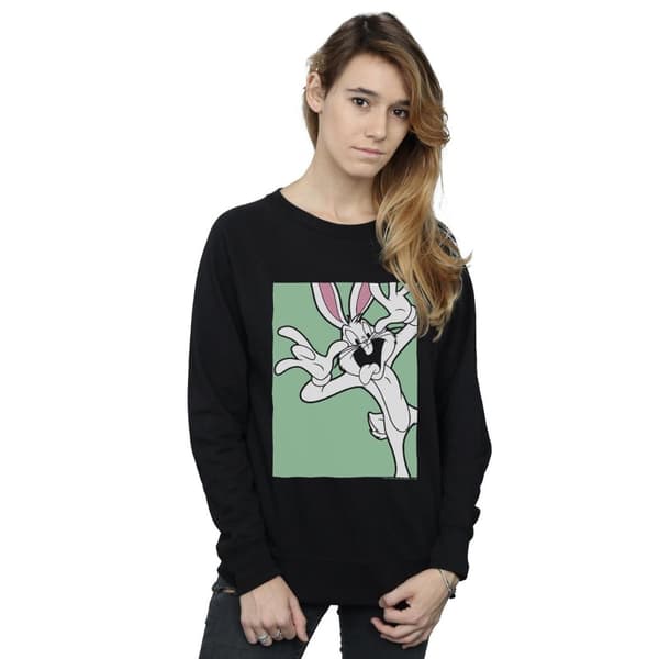 Looney Tunes Dam/kvinnor Snurre Sprätt Funny Face Sweatshirt