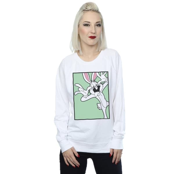 Looney Tunes Dam/kvinnor Snurre Sprätt Funny Face Sweatshirt