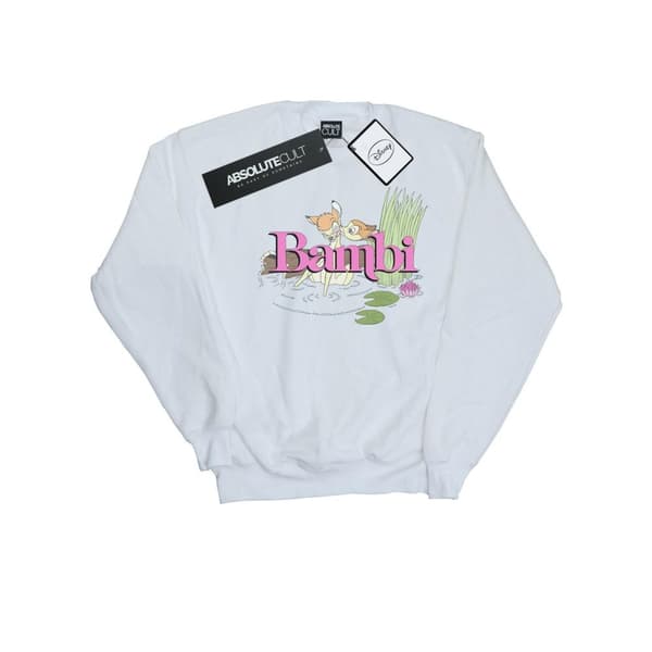 Disney Womens/Ladies Bambi Kiss Sweatshirt White M