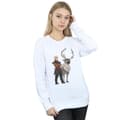 Miniatyrbild 2 av 3: Disney Dam/Tjej Frozen 2 Sven och Kristoff Sweatshirt