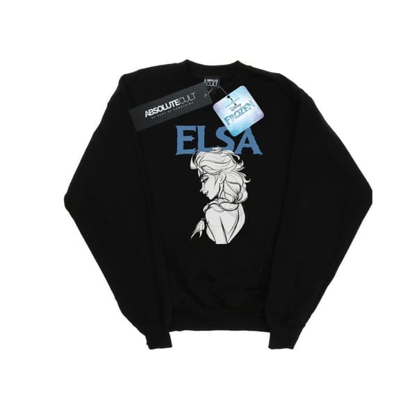 Disney Dam/Tjej Frozen Elsa Profile Sketch Sweatshirt