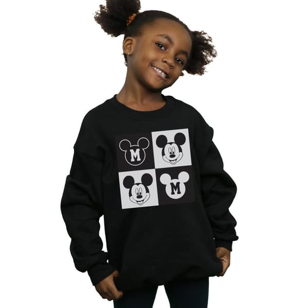 Disney Musse Pigg - Smiling Squares - Sweatshirt för flickor
