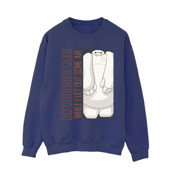 Disney Womens/Ladies Big Hero 6 Baymax Excuse Me Some Air Sweatshirt