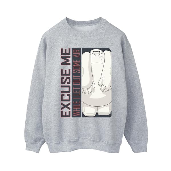 Disney Womens/Ladies Big Hero 6 Baymax Excuse Me Some Air Sweatshirt