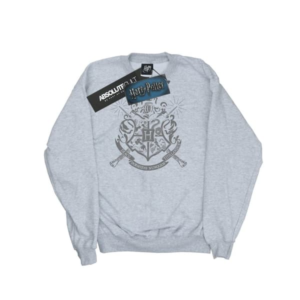Harry Potter Mens Hogwarts Badge Wands Sweatshirt