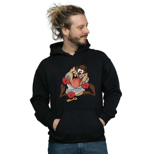 Looney Tunes Mens Taz Valentine´s Day Madly In Love Hoodie