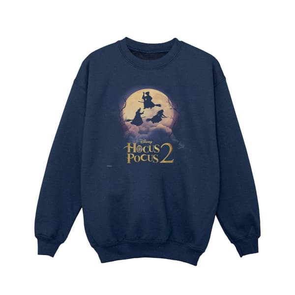 Disney Girls Hocus Pocus Witches Flying Sweatshirt