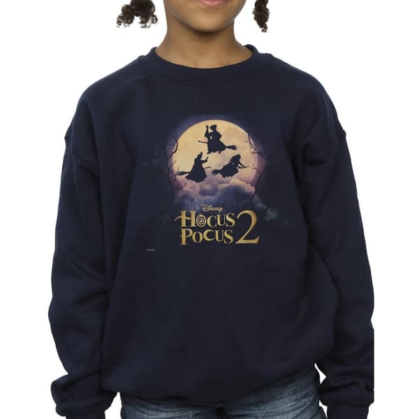 Disney Girls Hocus Pocus Witches Flying Sweatshirt