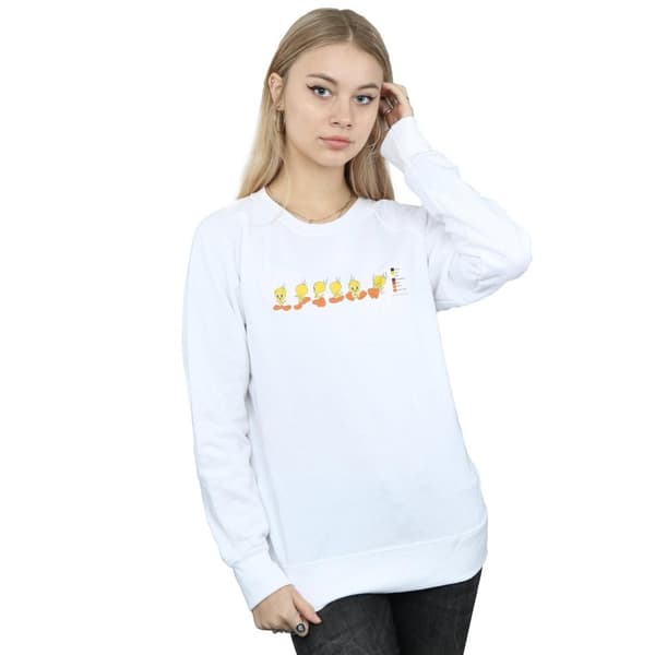 Looney Tunes Womens/Ladies Tweety Pie Colour Code Sweatshirt