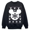 Miniatyrbild 1 av 3: Disney Girls Musse Pigg Jul Silhuett Snöflingor Sweatshirt
