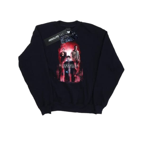 Supernatural Womens/Ladies Group Crowley Sweatshirt Black M