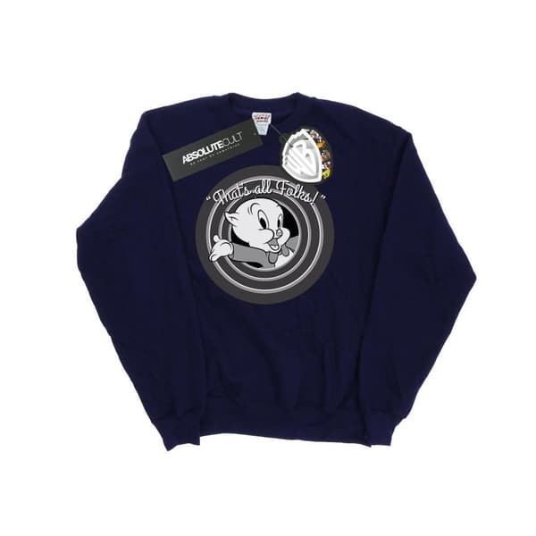 Looney Tunes Girls Porky Pig That´s All Folks Sweatshirt