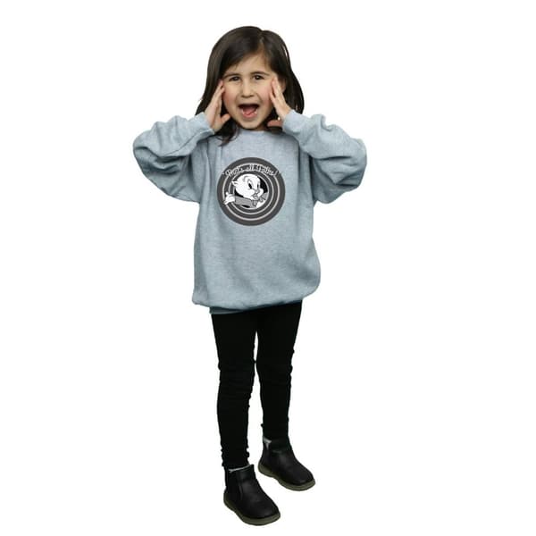 Looney Tunes Girls Porky Pig That´s All Folks Sweatshirt