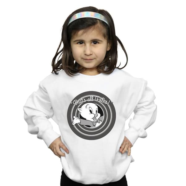 Looney Tunes Girls Porky Pig That´s All Folks Sweatshirt