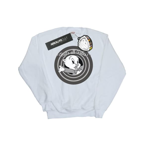 Looney Tunes Girls Porky Pig That´s All Folks Sweatshirt