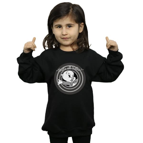 Looney Tunes Girls Porky Pig That´s All Folks Sweatshirt