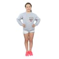 Miniatyrbillede 4 af 5: Looney Tunes Girls Bugs Bunny Face Faux Pocket Sweatshirt