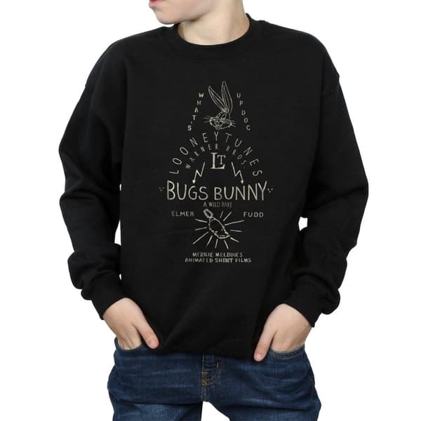 Looney Tunes Pojkar Snurre Sprätt En Vild Hare Sweatshirt