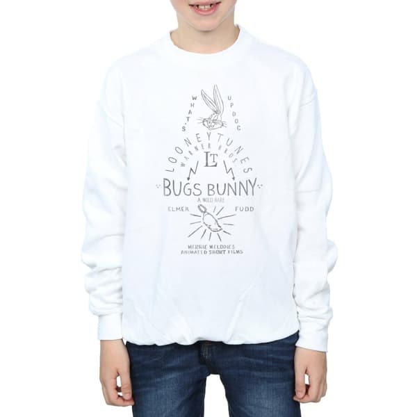 Looney Tunes Pojkar Snurre Sprätt En Vild Hare Sweatshirt