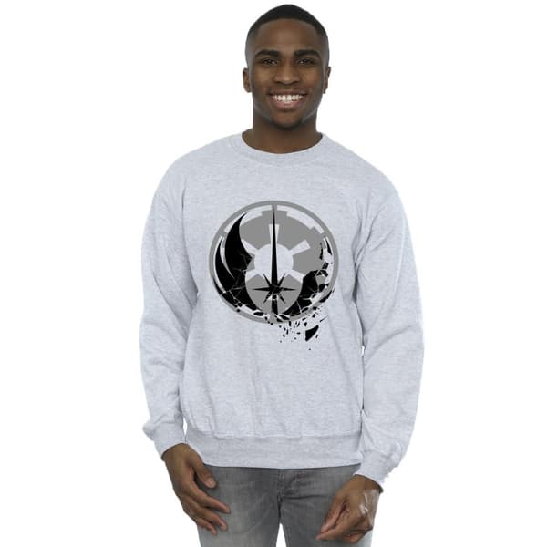 Star Wars Mens Obi-Wan Kenobi Fractured Logos Sweatshirt