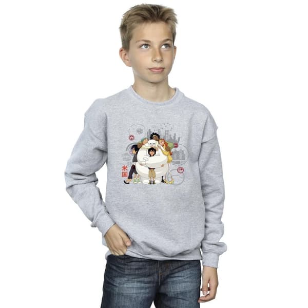 Disney Boys Big Hero 6 Baymax Group Hug Sweatshirt