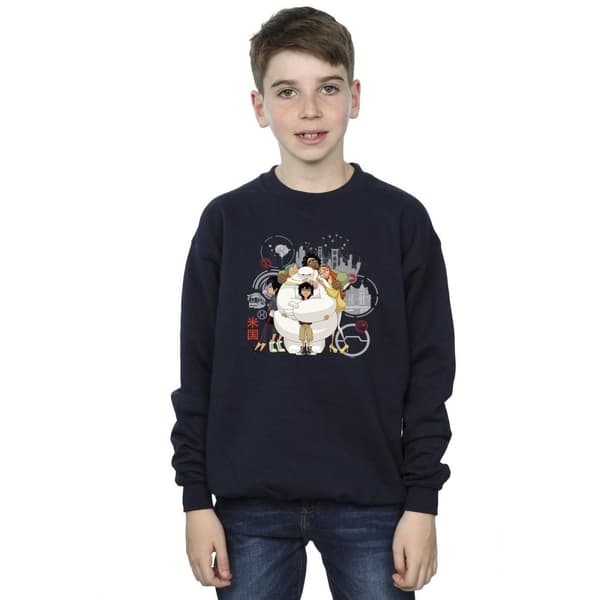 Disney Boys Big Hero 6 Baymax Group Hug Sweatshirt