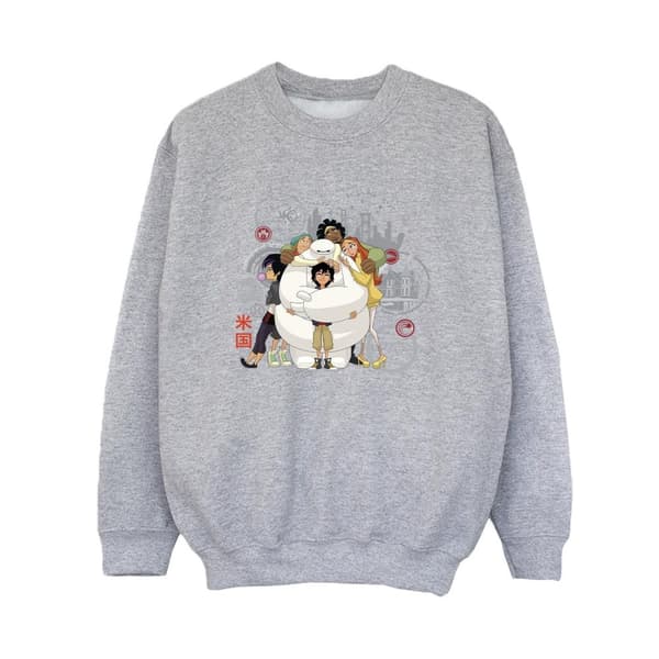 Disney Boys Big Hero 6 Baymax Group Hug Sweatshirt