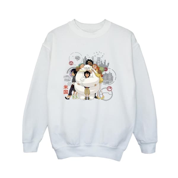 Disney Boys Big Hero 6 Baymax Group Hug Sweatshirt