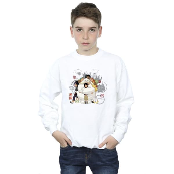 Disney Boys Big Hero 6 Baymax Group Hug Sweatshirt