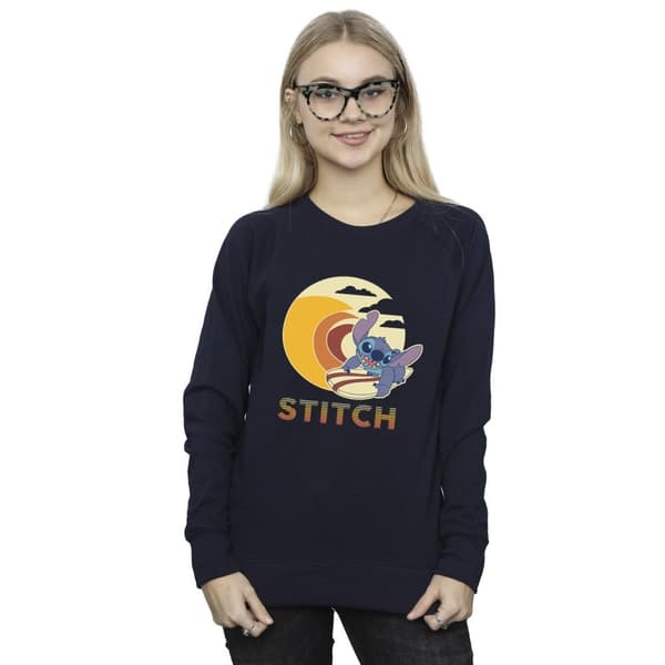 Disney Lilo & Stitch - Sweatshirt med sommarvågor för kvinnor/damer