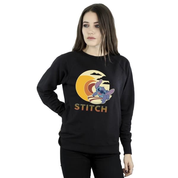Disney Lilo & Stitch - Sweatshirt med sommarvågor för kvinnor/damer