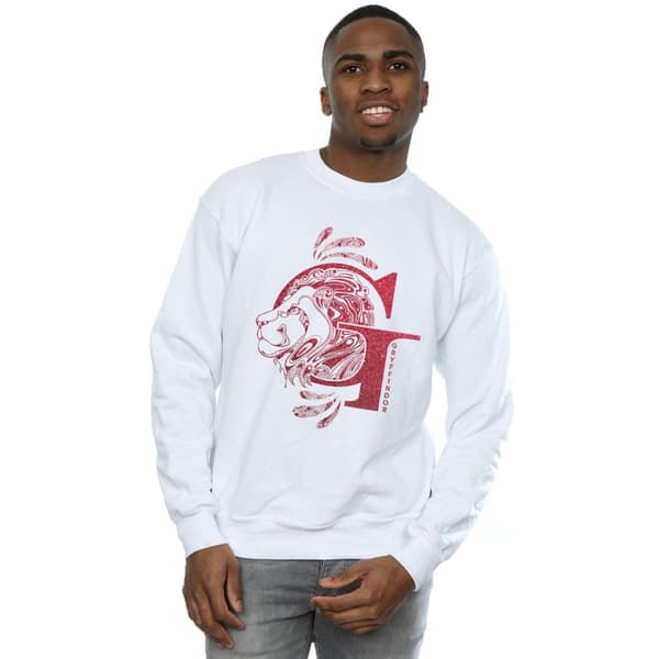 Harry Potter Mens Gryffindor Glitter Sweatshirt