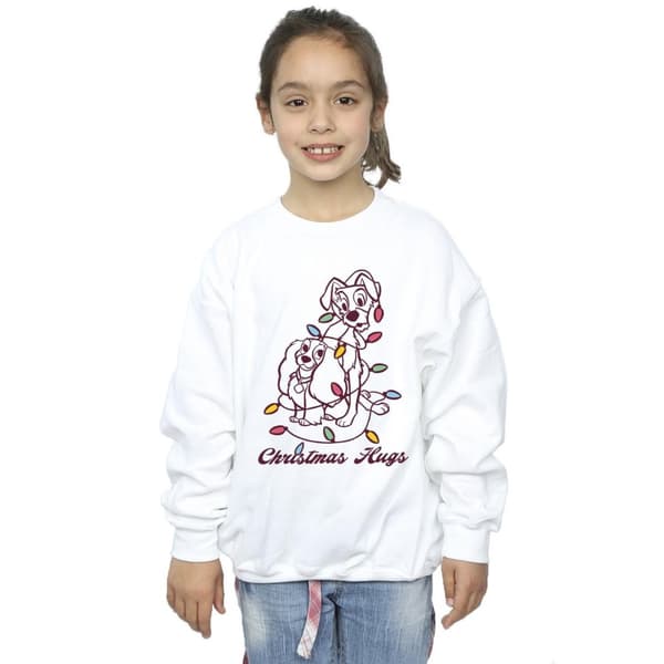 Disney Girls Lady And The Trump Christmas Hugs Sweatshirt