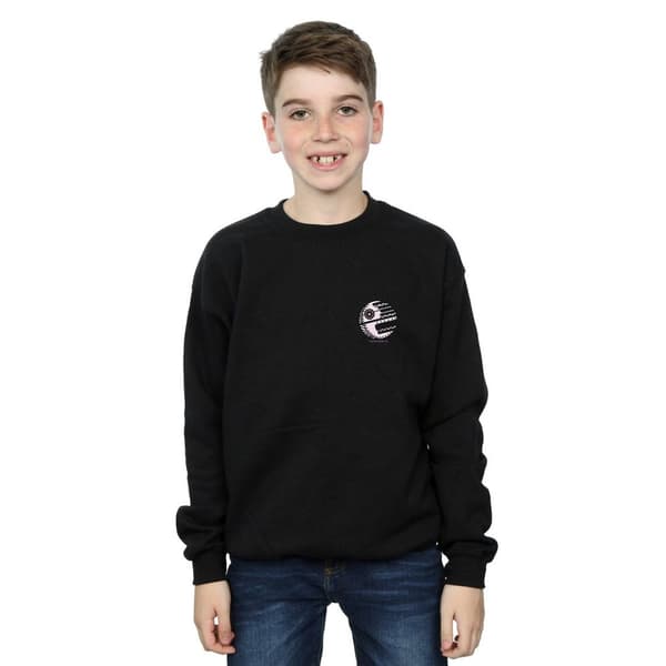 Star Wars Sweatshirt med tryck på dödsstjärnans bröst för pojkar