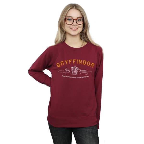 Harry Potter Womens/Ladies Gryffindor Team Quidditch Sweatshirt