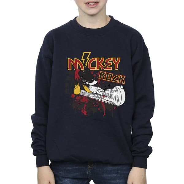Disney Boys Mickey Mouse Smash Guitar Rock Sweatshirt
