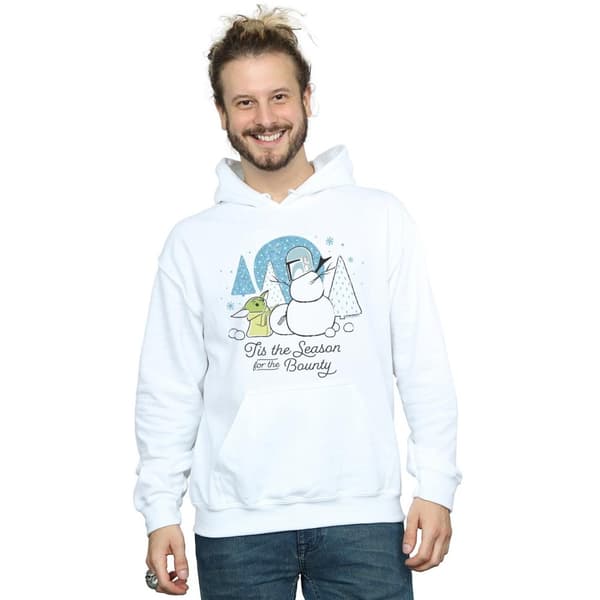 Star Wars Mens The Mandalorian Tis The Season Hoodie