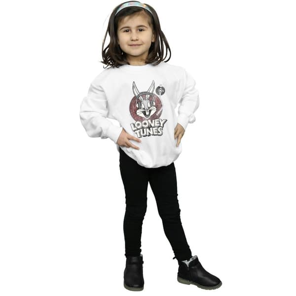 Looney Tunes Sweatshirt med Bugs Bunny-cirkellogotyp för flickor