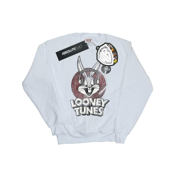 Looney Tunes Sweatshirt med Bugs Bunny-cirkellogotyp för flickor