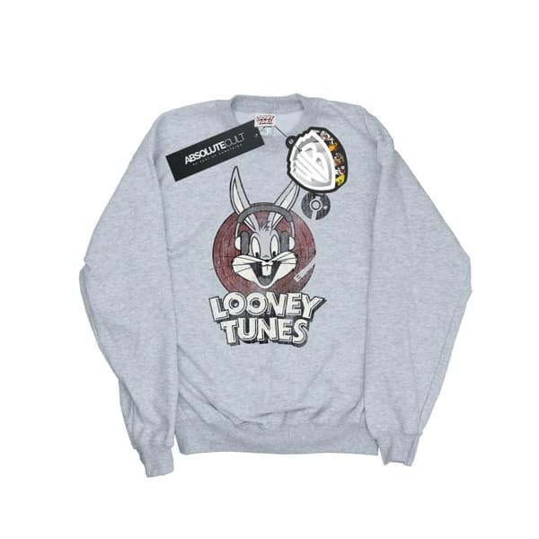 Looney Tunes Sweatshirt med Bugs Bunny-cirkellogotyp för flickor