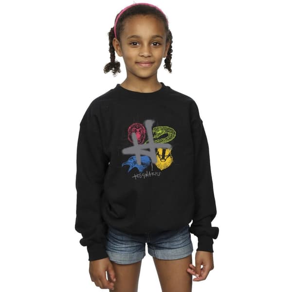 Harry Potter Girls Emblems H Spray Sweatshirt
