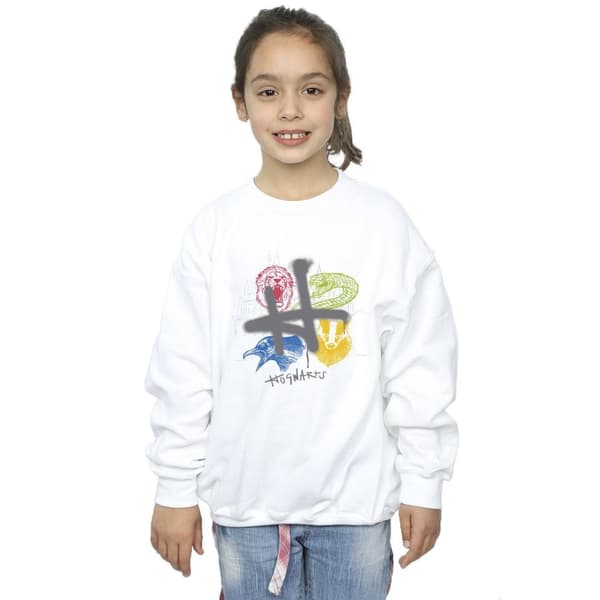 Harry Potter Girls Emblems H Spray Sweatshirt