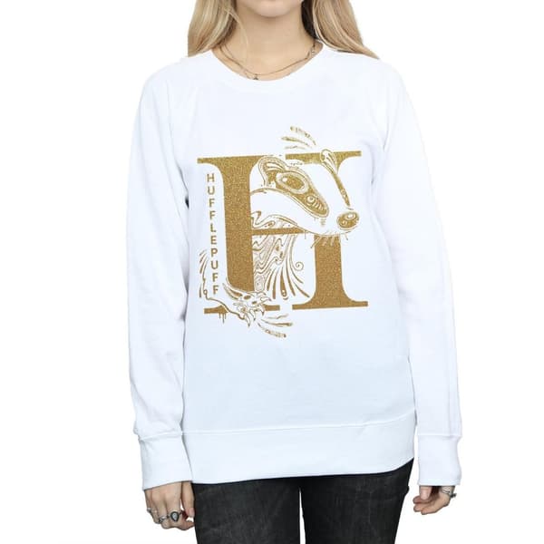 Harry Potter Hufflepuff Glitter Sweatshirt - dam/dam