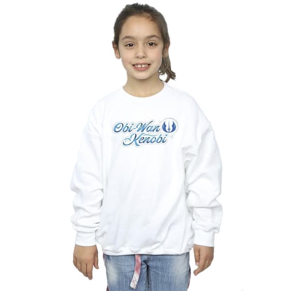 Star Wars Girls Obi-Wan Kenobi Ribbon Font Sweatshirt
