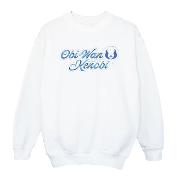 Star Wars Girls Obi-Wan Kenobi Ribbon Font Sweatshirt
